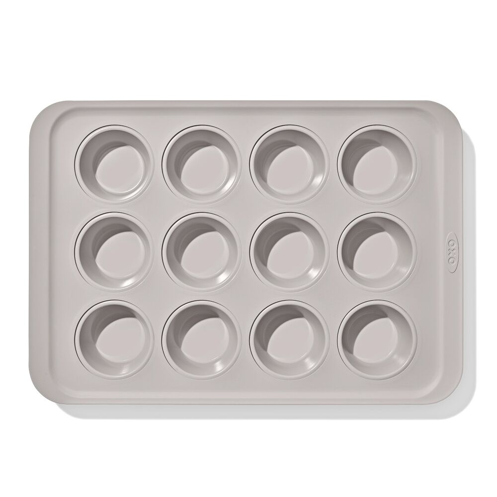 Non-Stick Pro Ceramic Coated Metal Bakeware 12 Cup Muffin Pan V8