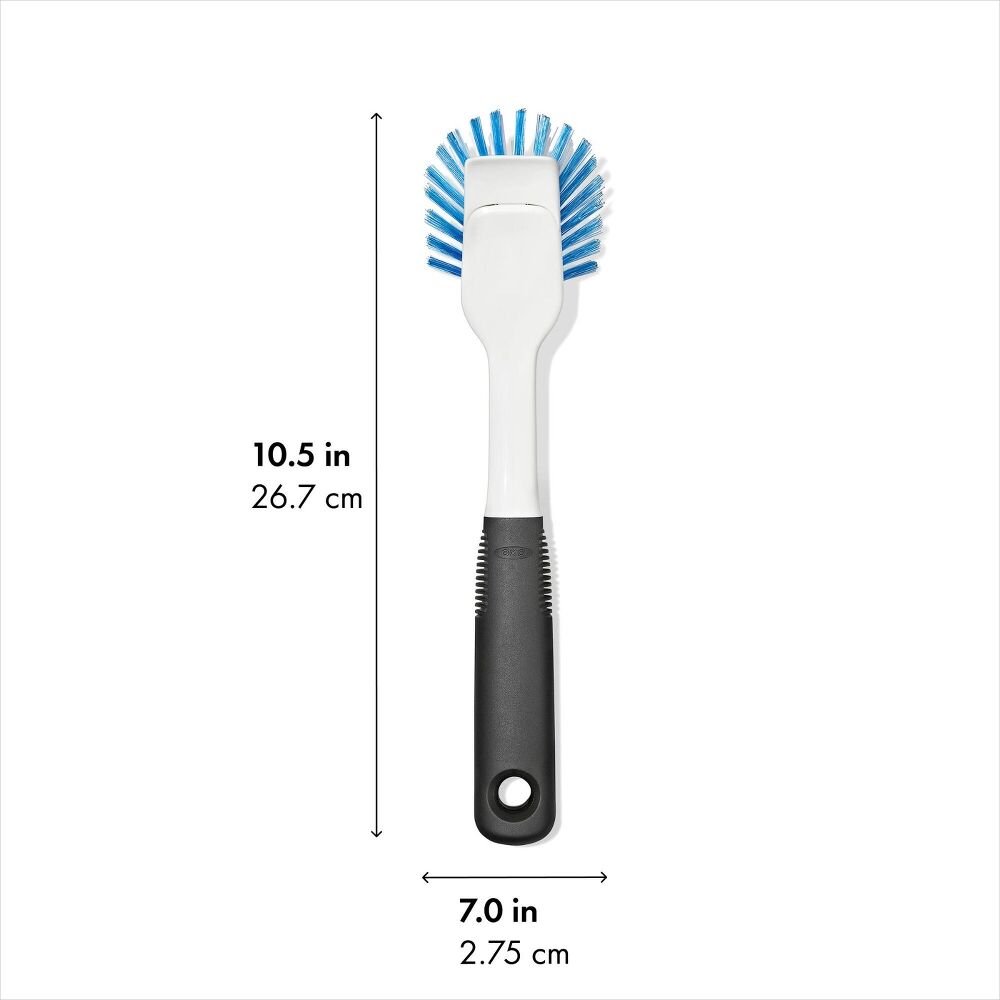 Nylon Bristle Dish Brush with Refills J2