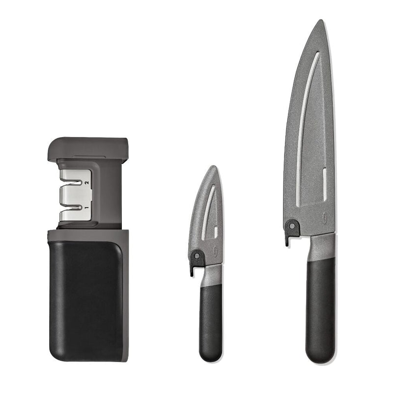 3-Piece Knife & Sharpener Set X9