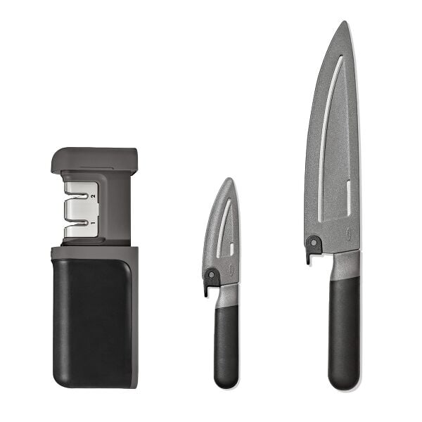 3-Piece Knife & Sharpener Set X9