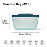 Silicone Reusable Bag - Stand-Up Quart (32 oz) - Lagoon G5