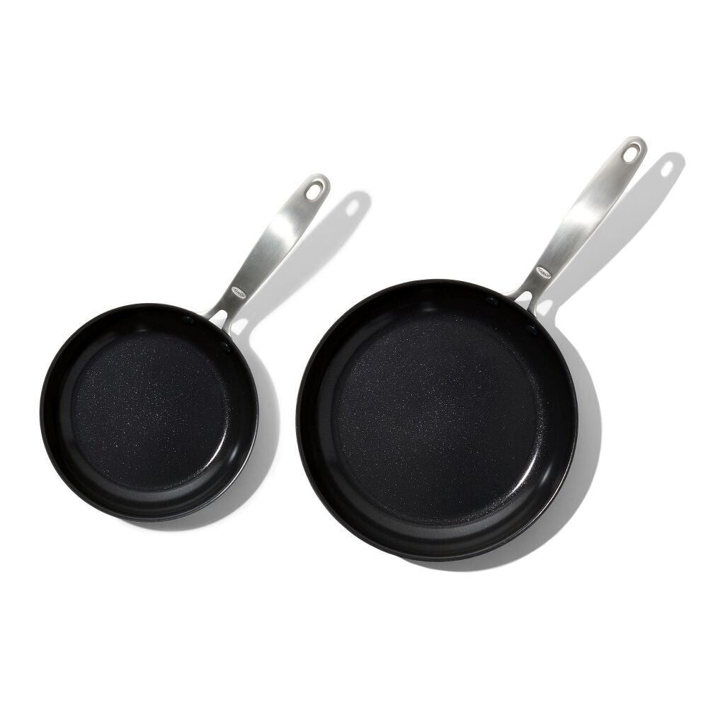 Enhanced Non-Stick 2-Piece Frypan Set — Black Z8