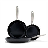Enhanced Non-Stick 3-Piece Frypan Set — Black R1