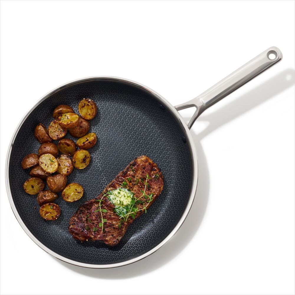 Trident Hybrid Non-Stick Stainless Steel 12 in Fry Pan N5