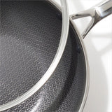 Trident Hybrid Non-Stick Stainless Steel 5 Qt Wok with Lid H9