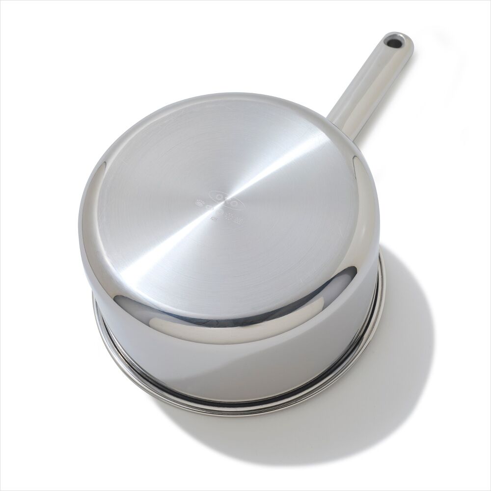 Trident Hybrid Non-Stick Stainless Steel 2.5 Qt Saucepan with Lid Z8
