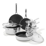Trident Hybrid Non-Stick Stainless Steel 10-Piece Set J1