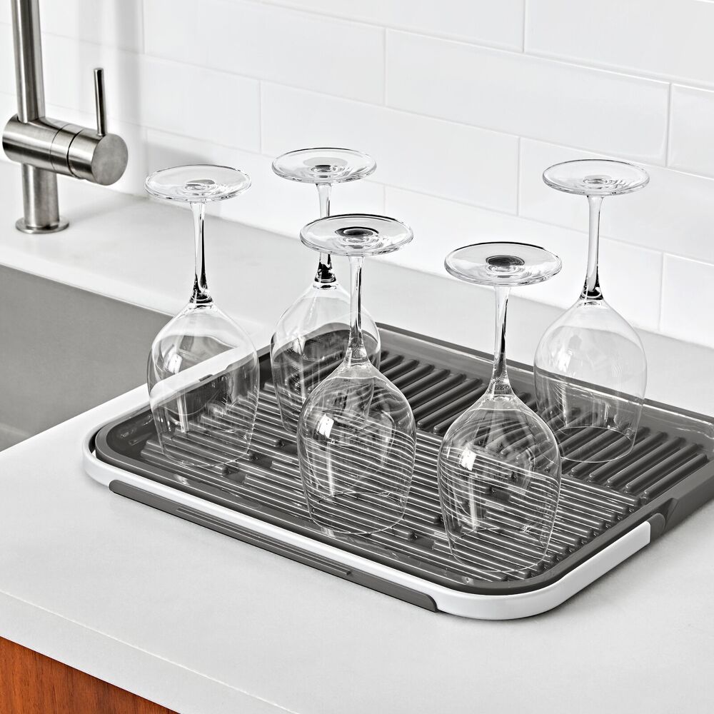 OXO Good Grips Compact Drying Rack with Dish Rest T0