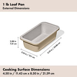 Non-Stick Pro Ceramic Coated Metal Bakeware 1 lb Loaf Pan K5