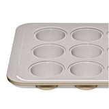 Non-Stick Pro Ceramic Coated Metal Bakeware 12 Cup Muffin Pan V8