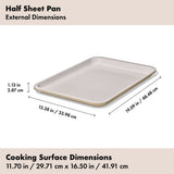 Non-Stick Pro Ceramic Coated Metal Bakeware Half Sheet Pan L5