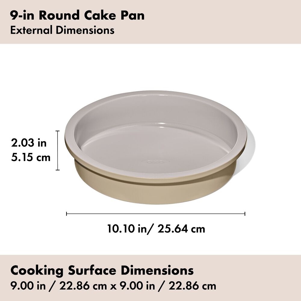 Non-Stick Pro Ceramic Coated Metal Bakeware 9” Round Cake Pan X0