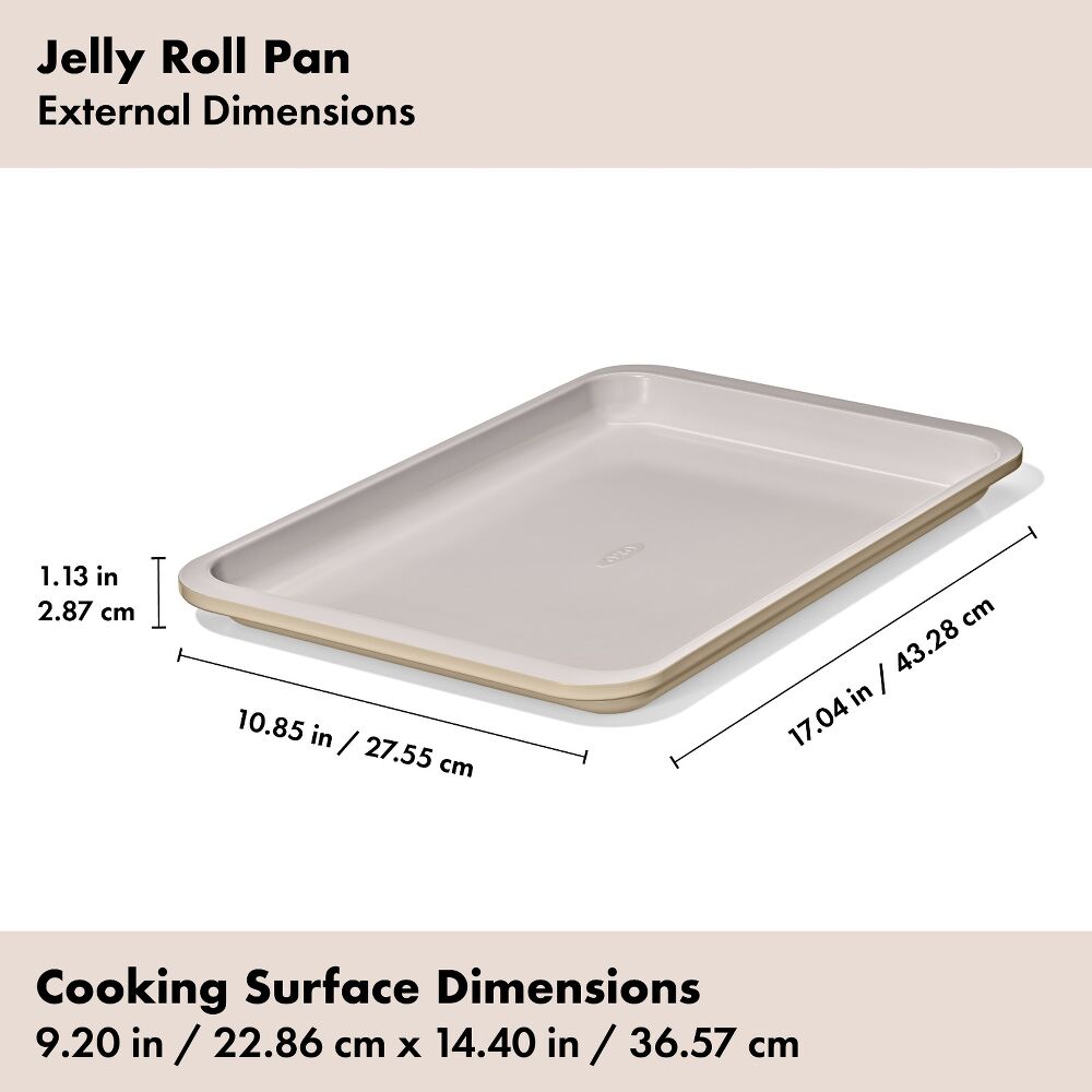 Non-Stick Pro Ceramic Coated Metal Bakeware Jelly Roll Pan O8