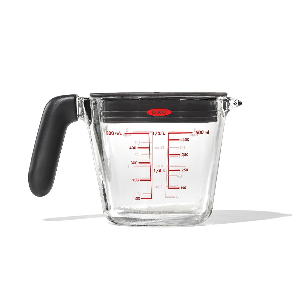 2 Cup Glass Measuring Cup with Lid M5