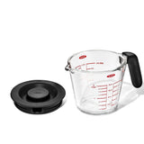 2 Cup Glass Measuring Cup with Lid M5