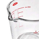 2 Cup Glass Measuring Cup with Lid M5