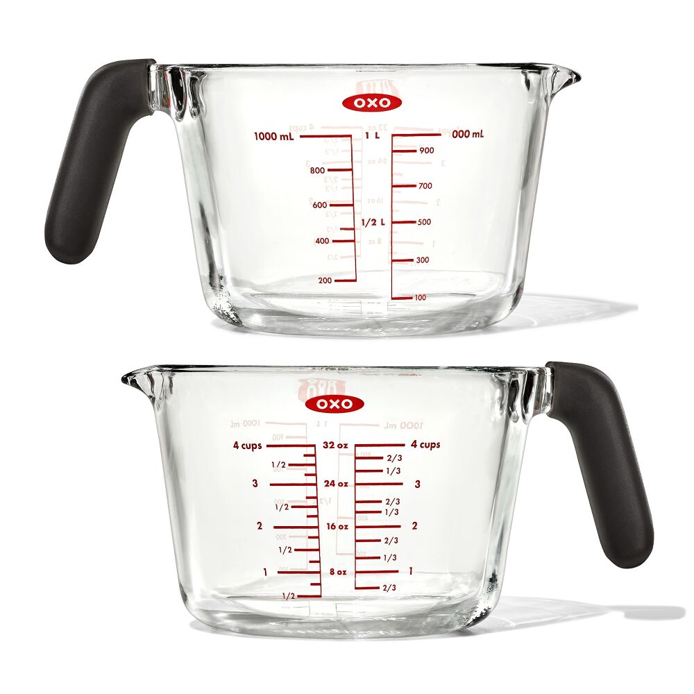 2-Cup and 4-Cup Glass Measuring Cup Set E7