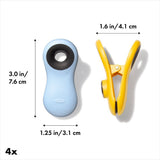 Magnetic All-Purpose Clips - 4-Pack - assorted colors Z0