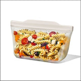 Silicone Reusable Bag - Stand-Up Quart (32 oz) - Oat B1