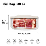Silicone Reusable Bag - Slim Bag (20 oz) - Oat X5