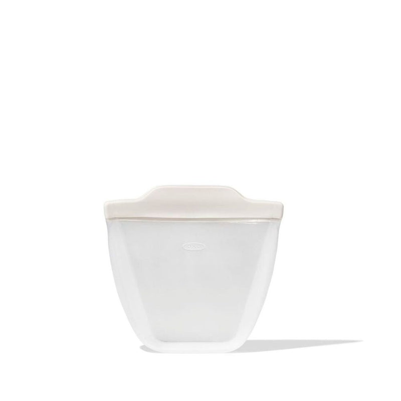 Silicone Reusable Bag - Stand-Up Cup (8 oz) - Oat L6