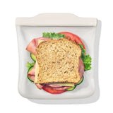 Silicone Reusable Bag - Sandwich Bag (28 oz) - Oat Z1