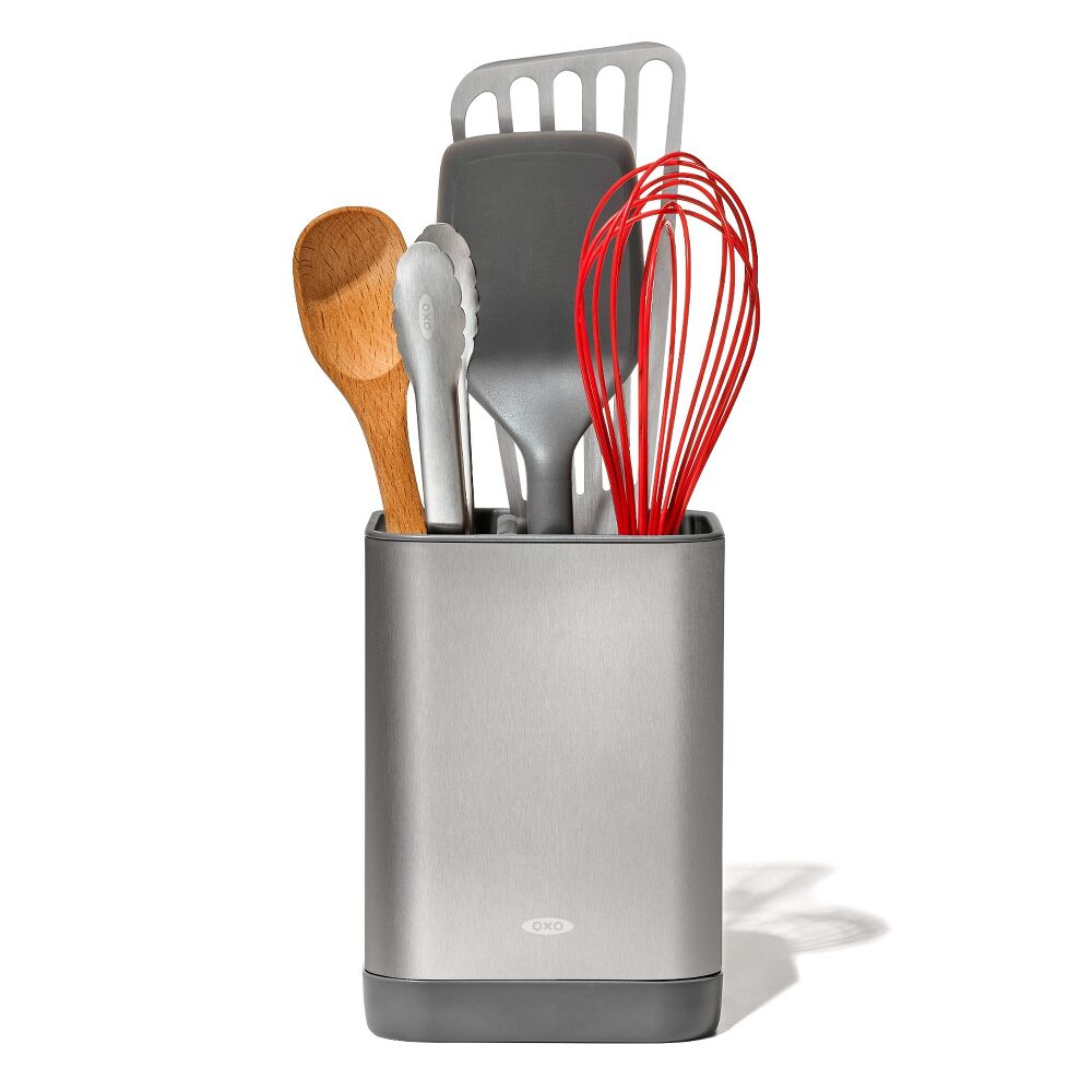 Adjustable Stainless Steel Utensil Holder - Small X4