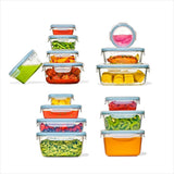 30-Piece Smart Seal Container Set - Arctic Blue W7
