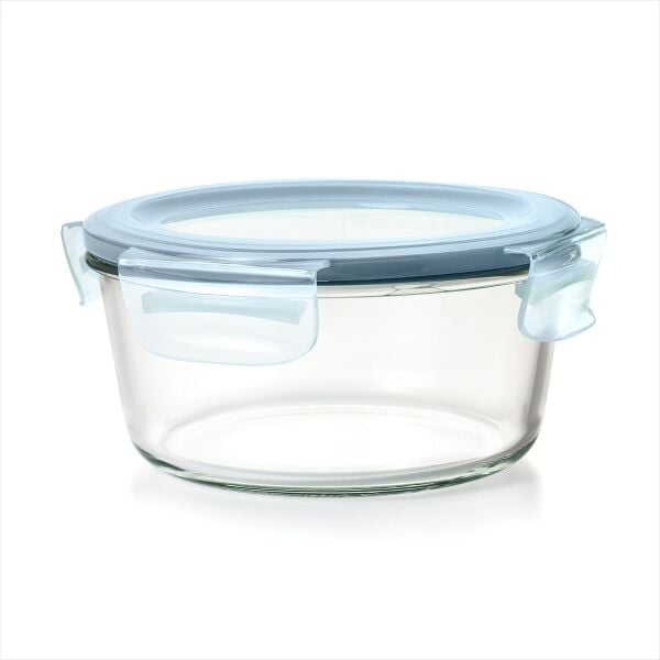 Smart Seal 7-Cup Glass Round Container - Arctic Blue S4