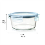 Smart Seal 7-Cup Glass Round Container - Arctic Blue S4