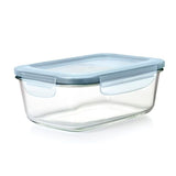 Smart Seal 8-Cup Glass Rectangle Container - Arctic Blue V2