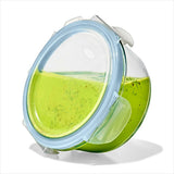 Smart Seal 1-Cup Glass Round Container - Arctic Blue V9