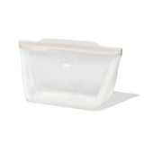 Silicone Reusable Bag - Stand-Up Half Gallon (64 oz) - Oat B6