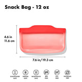 Silicone Reusable Bag - Snack Bag (12 oz) - Watermelon R5
