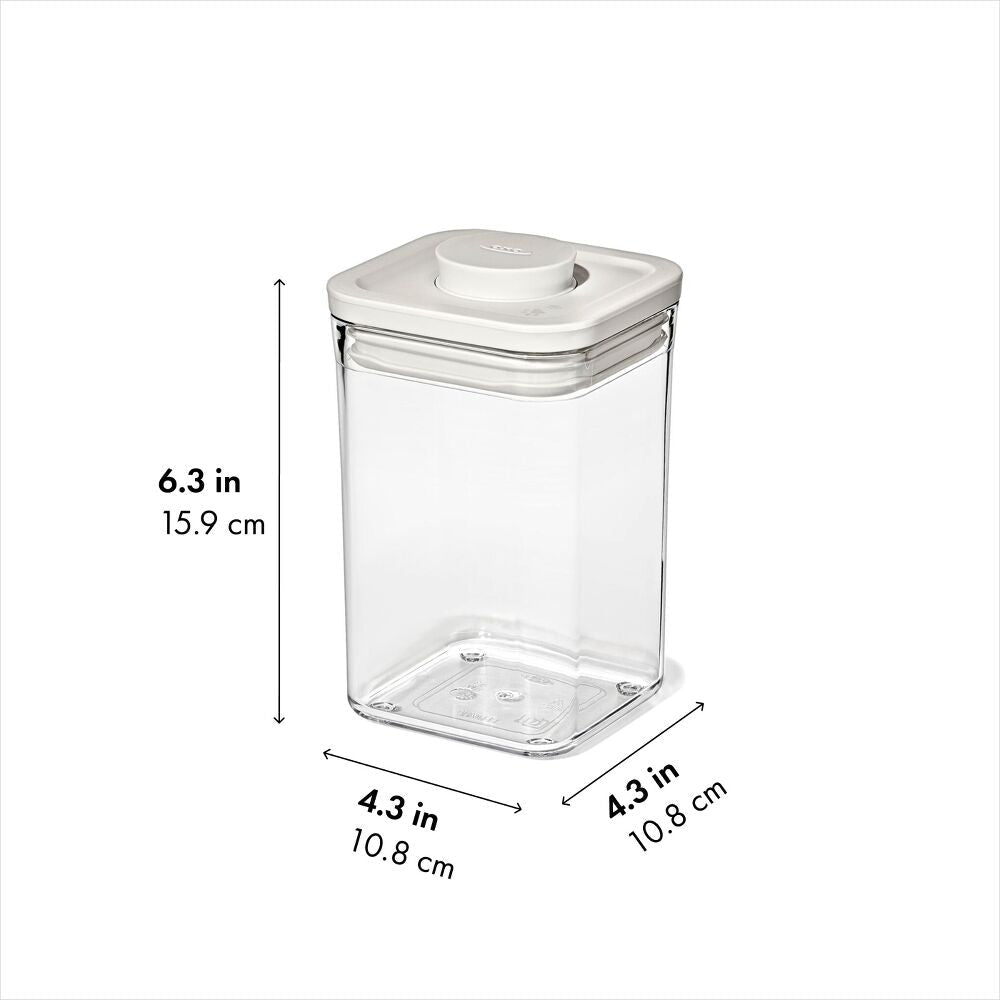 OXO Pet POP Container — Small Square Short — 1.1 Qt/1 L G1