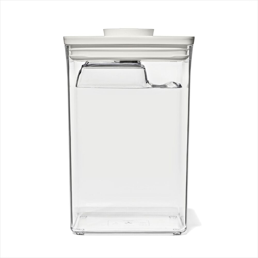 OXO Pet POP Container with Scoop — Big Square Medium — 4.4 Qt/4.2 L W0
