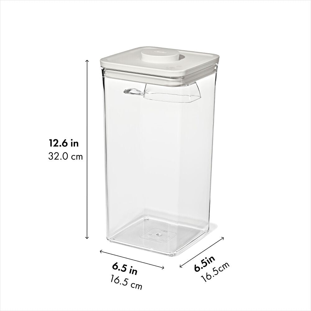 POP Container with Scoop — Big Square Tall — 6 Qt/5.7 L S1