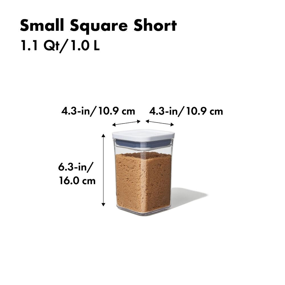 POP Container - Small Square Short (1.1 Qt/1.0 L) G9
