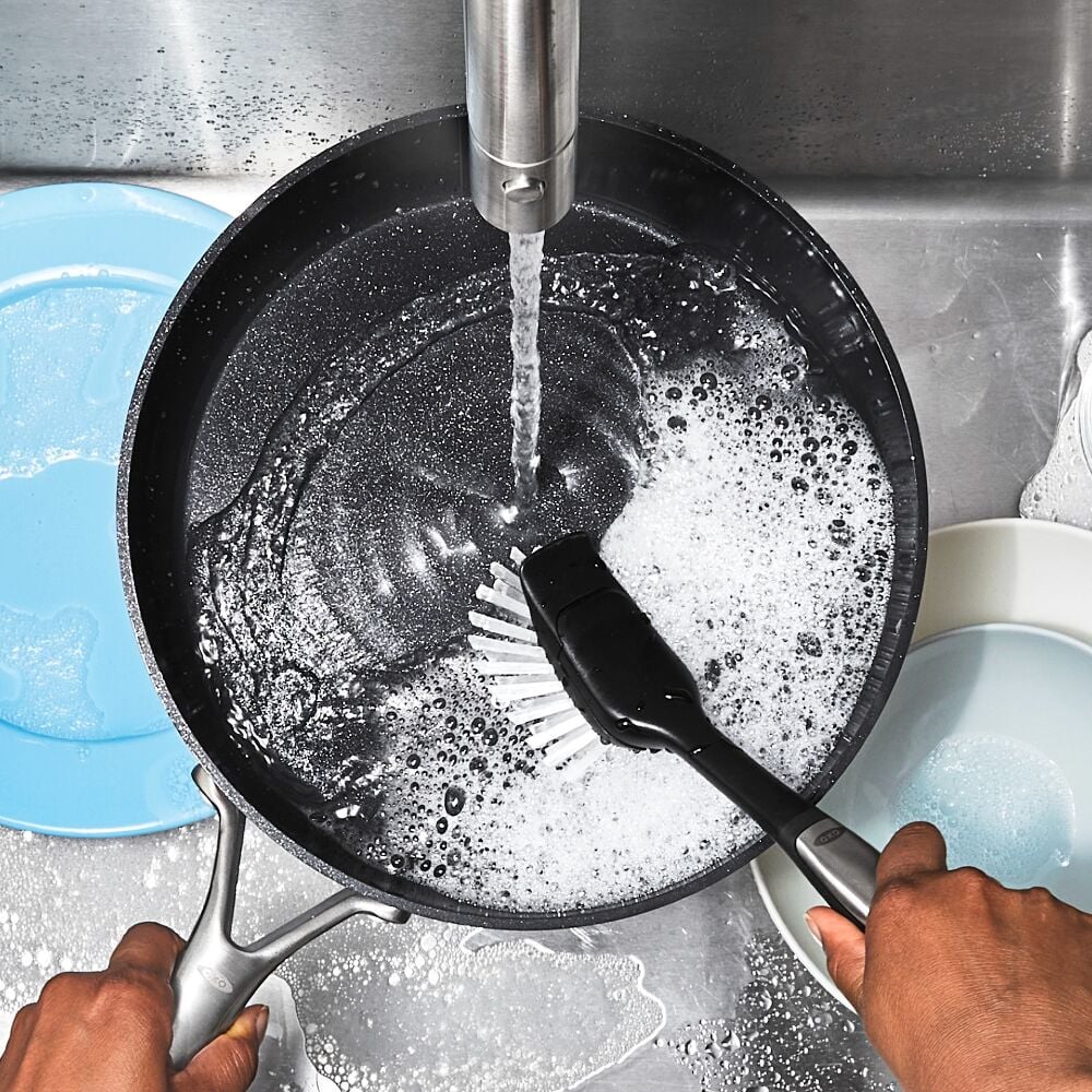 Steel Dish Brush with Replaceable Head V4