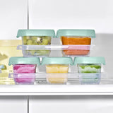 12-Piece Baby Blocks Food Storage Container Set - Opal U4