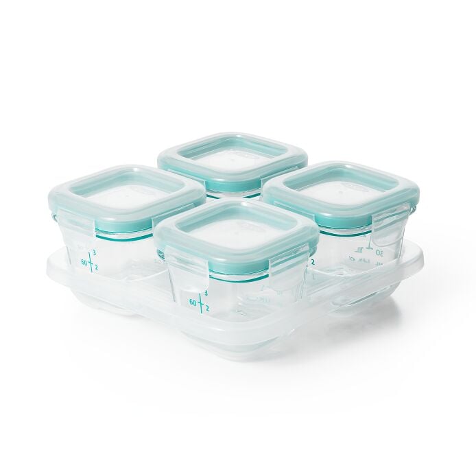 4 oz Glass Baby Blocks™ Freezer Storage Containers U4