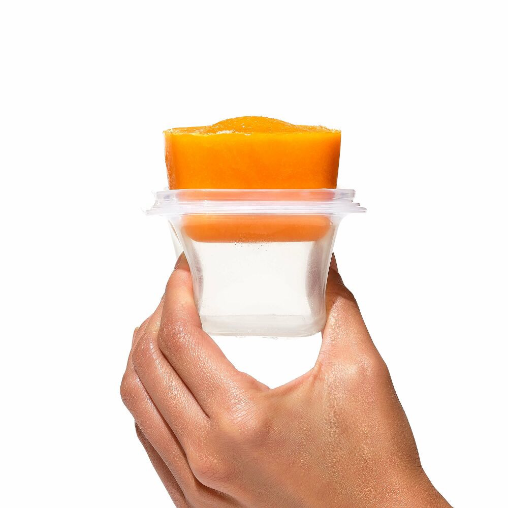4 oz Baby Blocks™ Silicone Freezer Storage Containers - Tot Teal D3