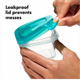 4 oz Baby Blocks™ Silicone Freezer Storage Containers - Tot Teal D3