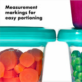 4 oz Baby Blocks™ Silicone Freezer Storage Containers - Tot Teal D3