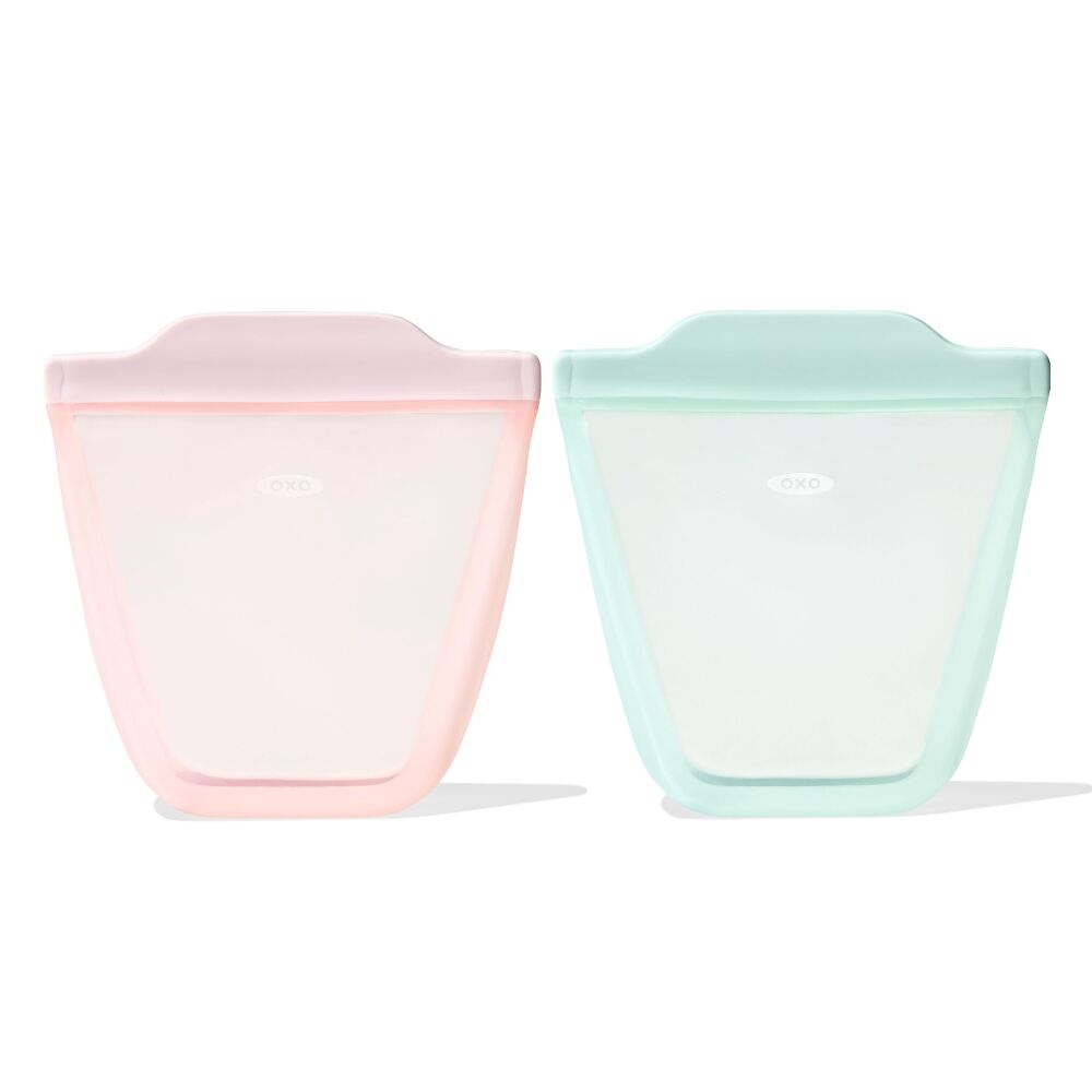 Tot Silicone Reusable Bag - 2-Piece Stand-Up Cup Set Z5