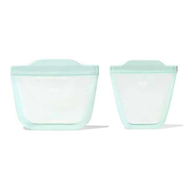 Tot Silicone Reusable Bag - 2-Piece Stand-Up Cup Set Z5