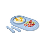 Textured Suction Plate & Spoons Set – 3-Piece B9
