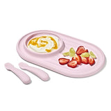Textured Suction Plate & Spoons Set – 3-Piece B9