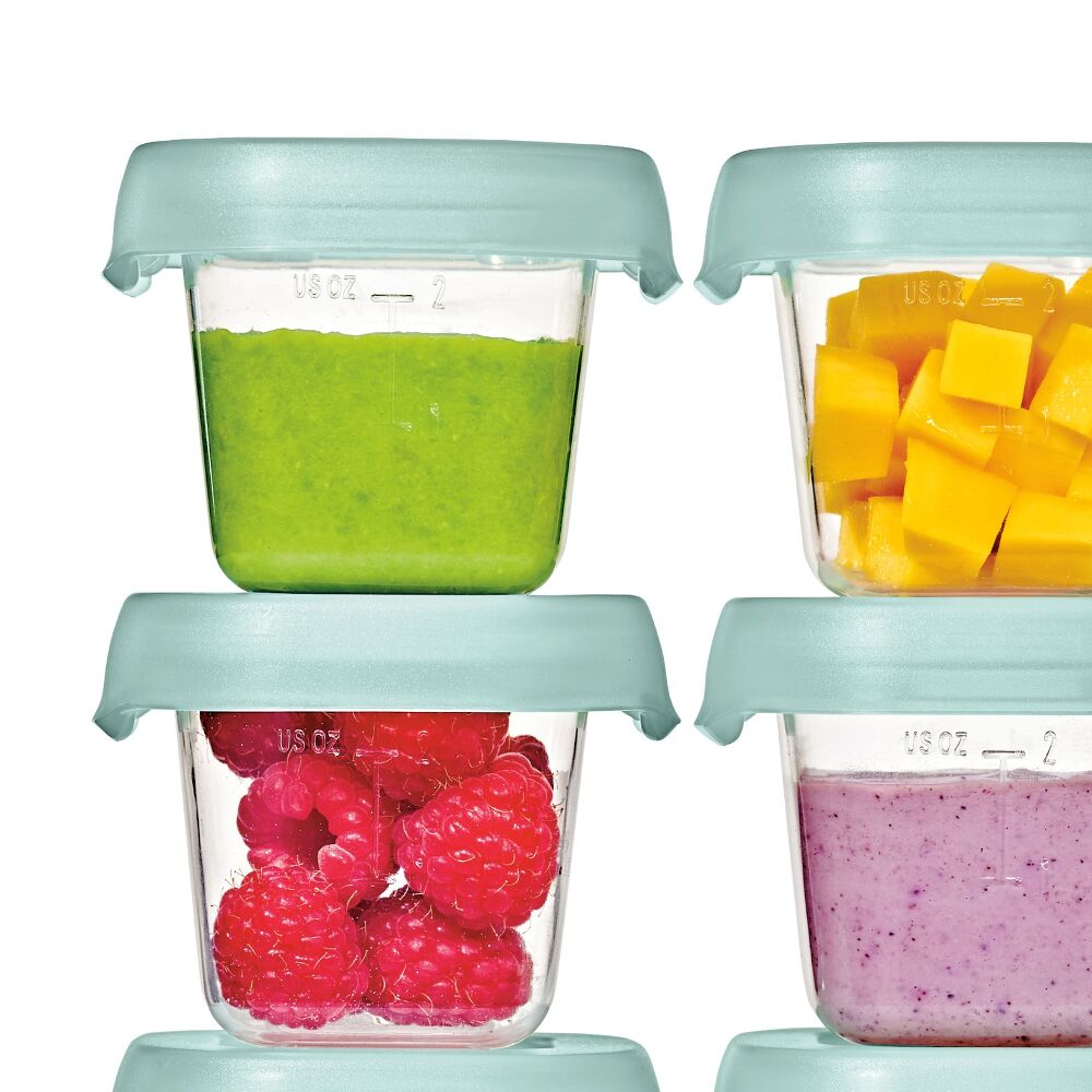 Baby Blocks Food Storage Containers (2 oz) - Opal C5