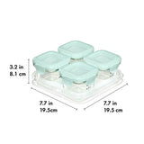 Glass Baby Blocks Food Storage Containers (4 oz) - Opal L4